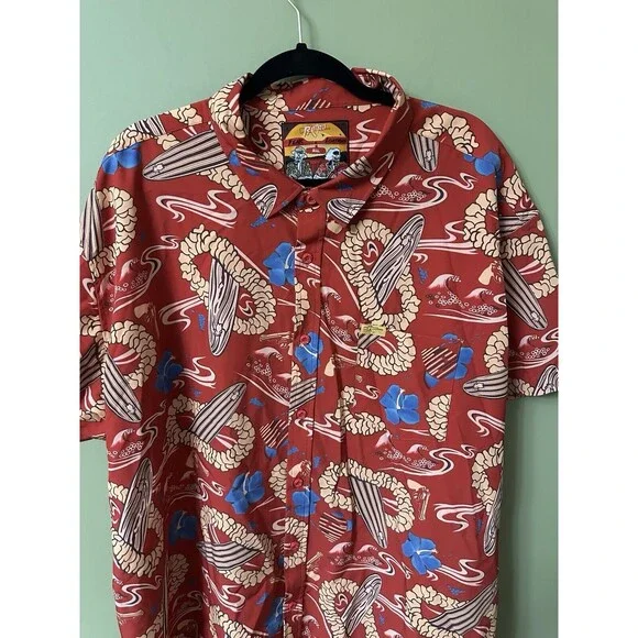 Retro Rifle Fear N Loathing In Las Vegas Dr. Gonzo Hawaiian Shirt Men's 3XL - Picture 2 of 12